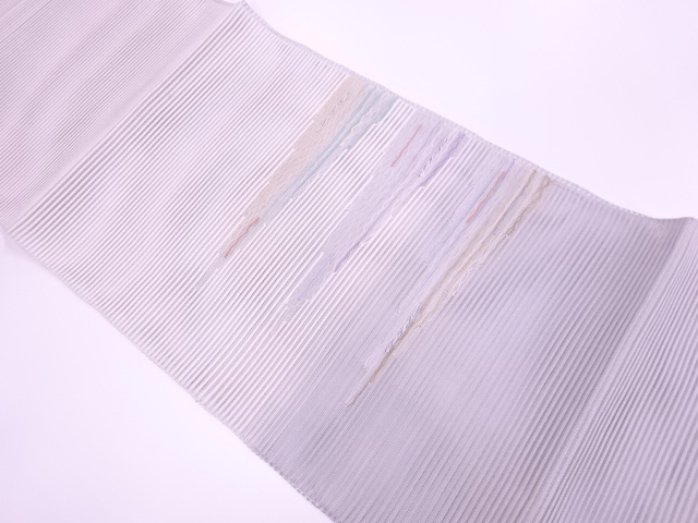 リサイクル　絽紗すくい織霞模様織出し開き名古屋帯